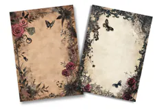 Gothic Rose Junk Journal Pages Product Image 2