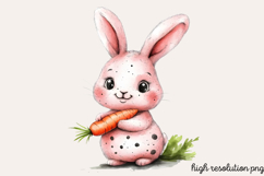 Pink Black Easter Clipart PNG Product Image 1