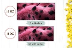 Pink Leopard Mug Template, Pink Fur Mug Design Product Image 2