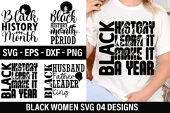 Black Woman SVG Design - Black husband father leader king Product Image 1