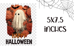 Happy Halloween Towel Print, Cartoon Halloween Ghost PNG Product Image 2