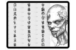 33 Procreate Creepy Stamp Brushes Product Image 2