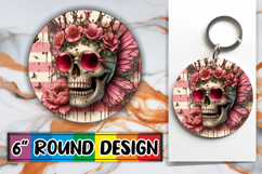 Timeless Sublimation Circle PNG, Skull Product Image 1
