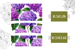 Flowers Tumbler Design, Purple Hydrangea 40 Oz Tumbler Product Image 2
