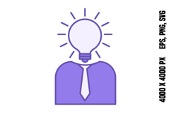 Purple Idea Icon Product Image 1