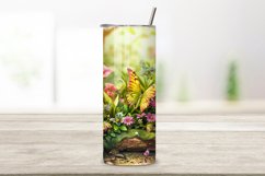 Seamless Garden Landscape Tumbler Art, Floral Fantasy Product Image 2
