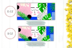 Abstract Mug, Abstract Flowers Mug, Floral Mug Design Product Image 2