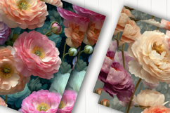 Vintage Floral Bouquet Digital Paper Product Image 2
