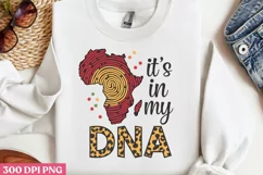 .It's in my DNA PNG, Black History Month S Product Image 3