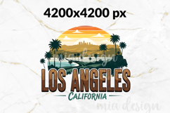 Los Angeles PNG, Hollywood Hills Palm Tree Sublimation Product Image 2