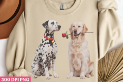 Valentine Dog Sublimation PNG Product Image 2
