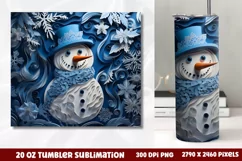 Christmas 20 OZ Tumbler Wrap PNG, Christmas Tumbler Wrap Product Image 2