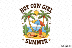 Hot Cow Girl Summer SVG Design | Summer | SVG Cut files Product Image 1