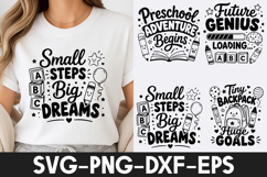 Preschool Quotes T Shirt Design SVG PNG Product Image 1