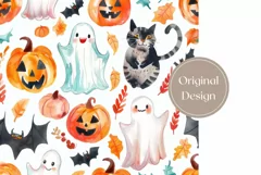 Halloween Doodles Tumbler, Kids Halloween Design, Bats PNG Product Image 2