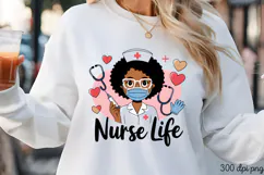 Nurse LIFE PNG, Nurse Sublimation PNG Product Image 3