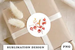 Watercolor Autumn Bouquet png Product Image 2