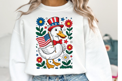 USA Duck Svg | 4th of July Svg | Shirt Svg Product Image 1