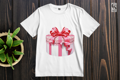 Pink Ribbon Gift Box Clipart Sublimation PNG Product Image 2
