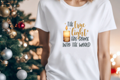 Christian Christmas png file, The True Light Has Come Product Image 2
