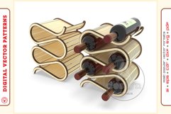 Wine Shelf v5 - laser cutting file - Glowforge ready SVG Product Image 2