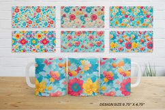 Mug sublimation design with Flowers Pattern Product Image 3