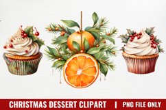 Christmas Dessert Clipart Sublimation, Dessert Clipart Product Image 1