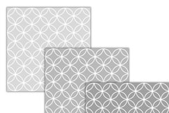 shades of Gray lattice circles digital papers Product Image 2