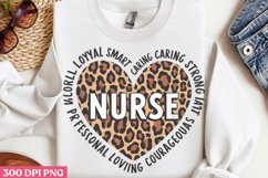 Nurse PNG, Valentine Nurse Sublimation PNG Product Image 1