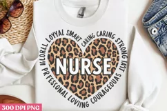 Nurse PNG, Valentine Nurse Sublimation PNG Product Image 1