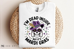 Mardi Gras Skull With Hat Sublimation PNG Product Image 3