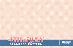 American 4th of July Hoofs and Hen Prints Seamless Pattern Product Image 1