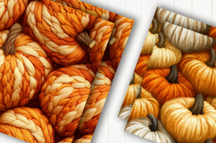 Rustic Orange Pumpkin Digital Paper Product Image 2