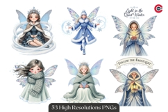 Frostlight Winter Fairy Transparent PNG Bundle Product Image 2