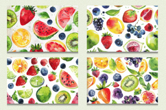 Watercolor Summer Fruits Cutting Boards sublimation Design Product Image 2