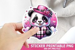 Valentine&#039;s Day Panda Sticker| Valentine&#039;s Day Sticker Product Image 1