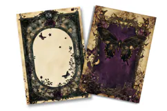 Mystical Gothic Junk Journal Pages Product Image 2