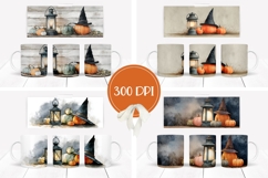 Cartoon Halloween Pumpkin Mug Designs, Halloween Mug Print Product Image 2