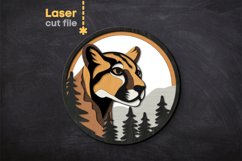 Puma SVG laser cut file for Glowforge Product Image 2