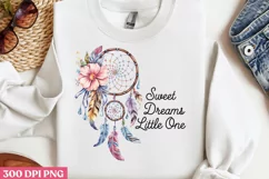 Sweet Dreams Little PNG, Dreamcatcher Sublimation PNG Product Image 1