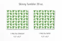St Patrick's Day 20 Oz Skinny Tumbler Design Product Image 2