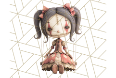 Creepy Dolls Clipart PNG Haunted Toy Characters Product Image 2