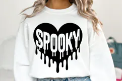 Spooky Heart Svg | Halloween Svg | Shirt Svg Product Image 1