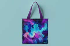 Purple Blue Nebula Digital Paper Product Image 2