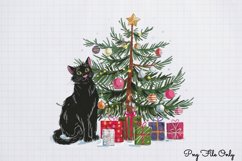 Christmas Cats Clipart PNG Product Image 1