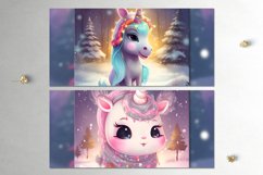 Christmas Unicorn | kids Mug Sublimation design bundle, JPG Product Image 2