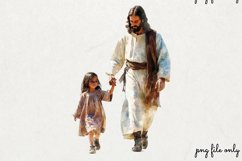 Watercolor Jesus Clipart PNG Product Image 1