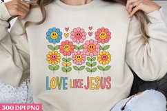 Love like Jesus PNG, Christian Jesus Sublimation Product Image 1