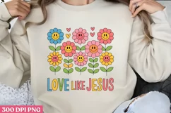 Love like Jesus PNG, Christian Jesus Sublimation Product Image 1