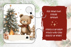 Cartoon Christmas Animals Money Cards, Christmas Gift Card Product Image 2